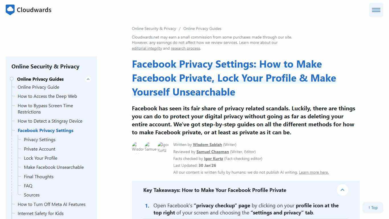 How to Make Facebook Private: Make Yourself Unsearchable 2026